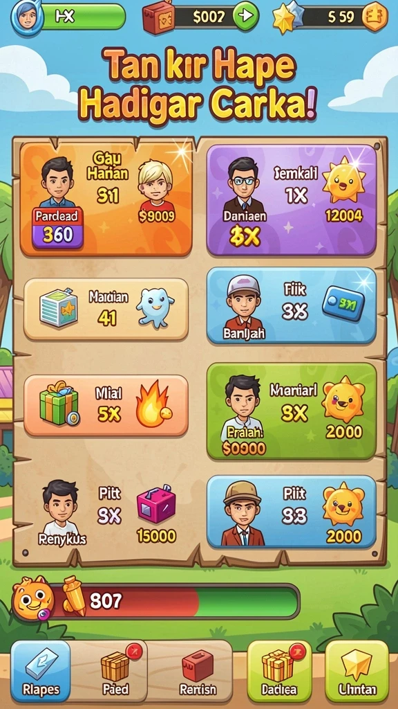 jktjkt - Screenshot menampilkan level menantang yang harus diselesaikan.