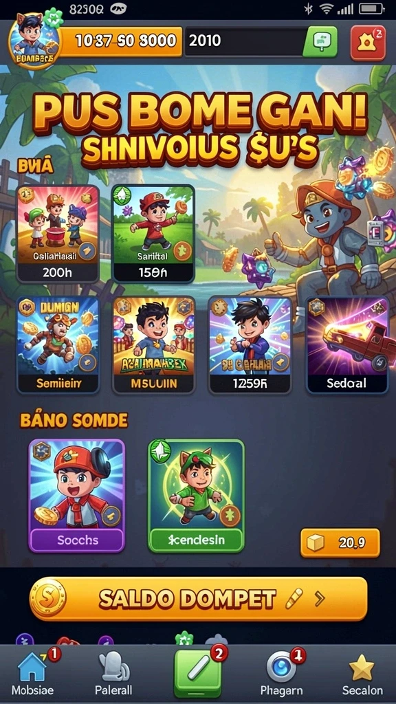 qgluck - Beragam karakter menarik untuk dipilih dan dimainkan.