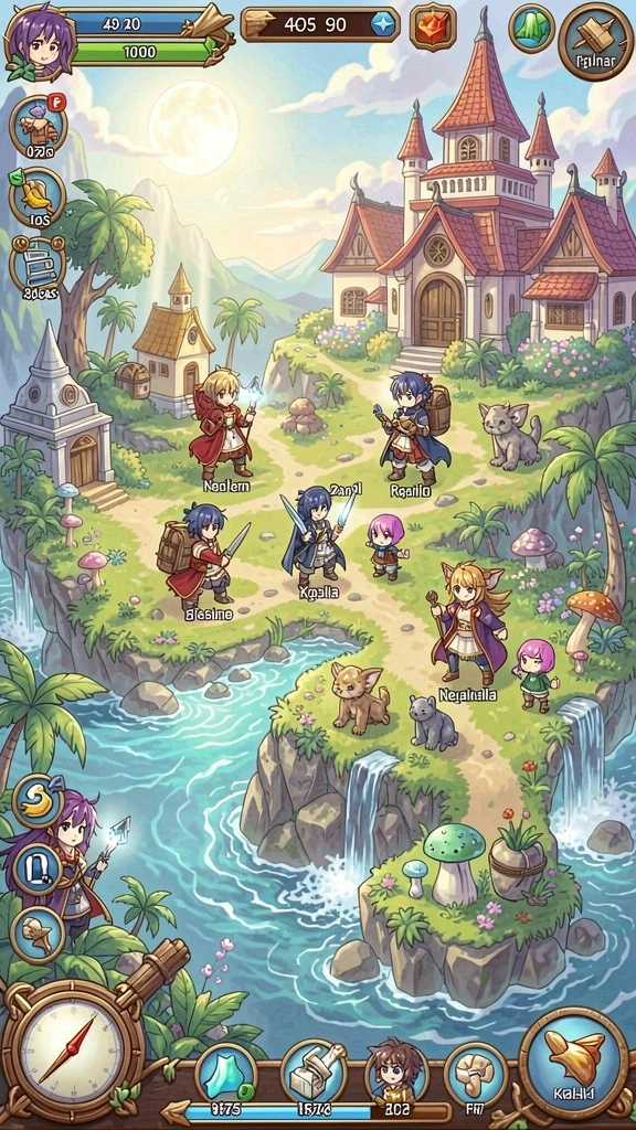 x88 - Ilustrasi ini menunjukkan mode multiplayer saat pemain berkolaborasi.