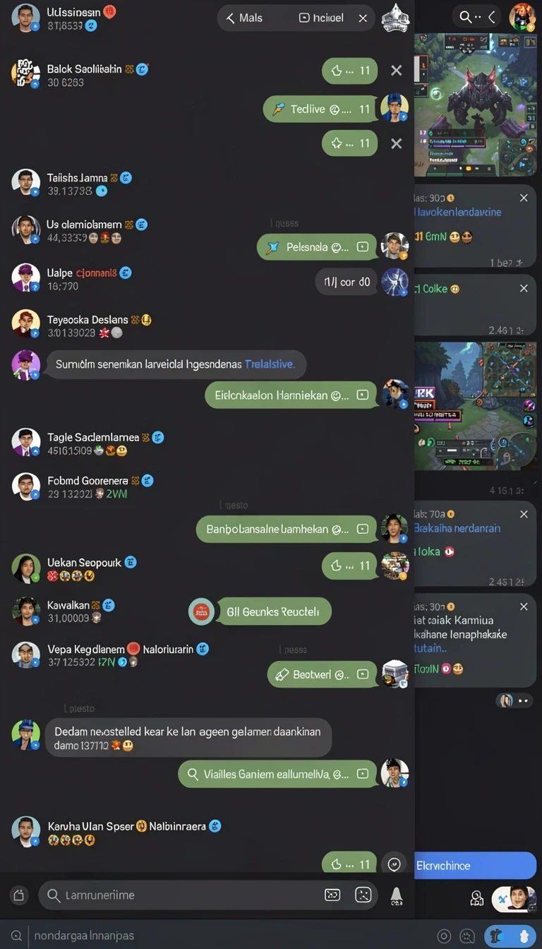yyrr - Tampilan menu permainan yang intuitif dan menarik.